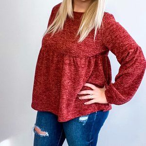 Babydoll Long Sleeve Top